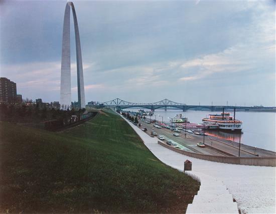 Appraisal: Sale Lot Joel Meyerowitz American b The Arch Riverboats from