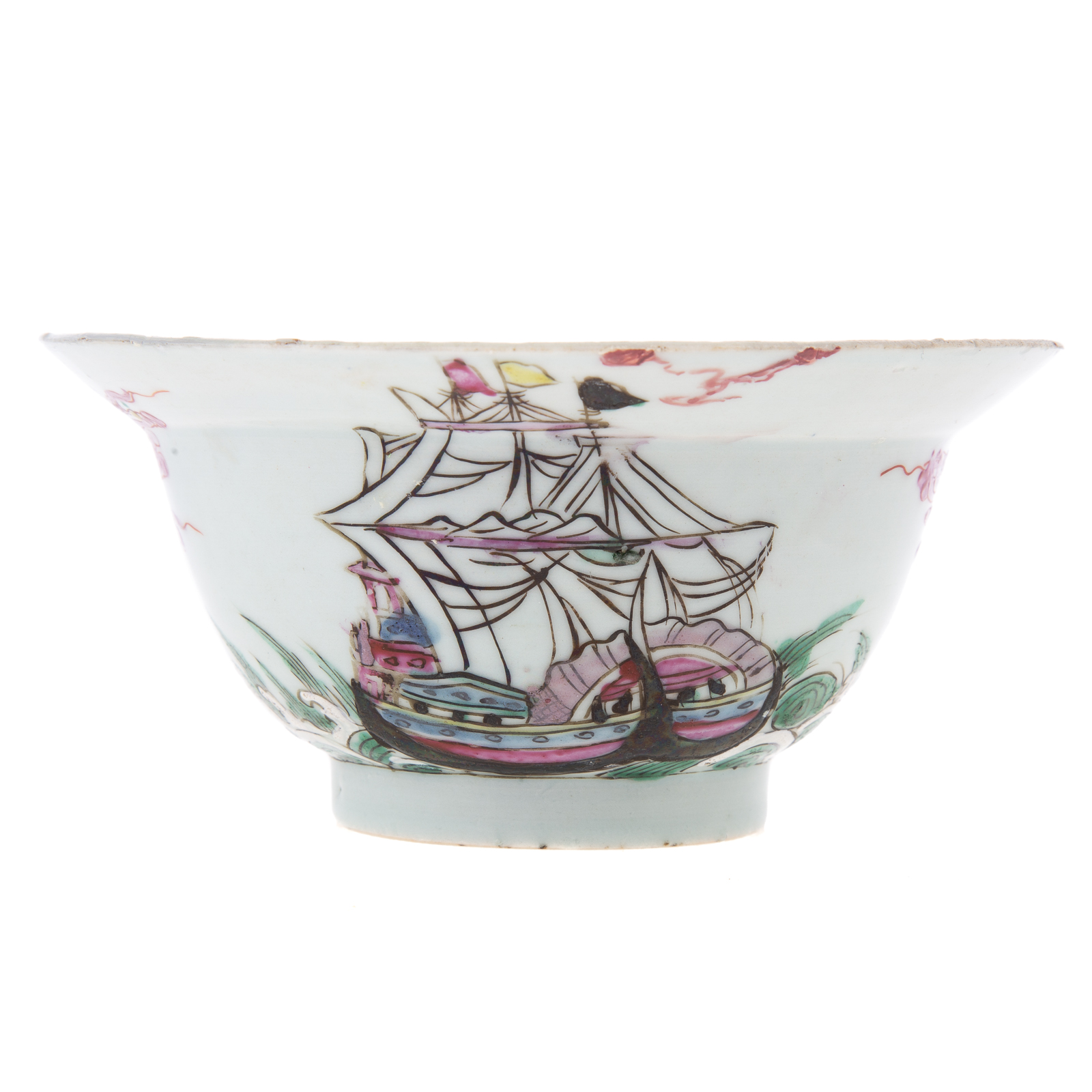 Appraisal: CHINESE EXPORT DUTCH MARKET FAMILLE ROSE BOWL Yongzheng Era circa