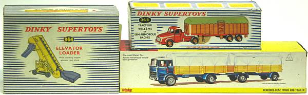 Appraisal: Boxed Dinky Toys Lot comprising a MB Truck loader and