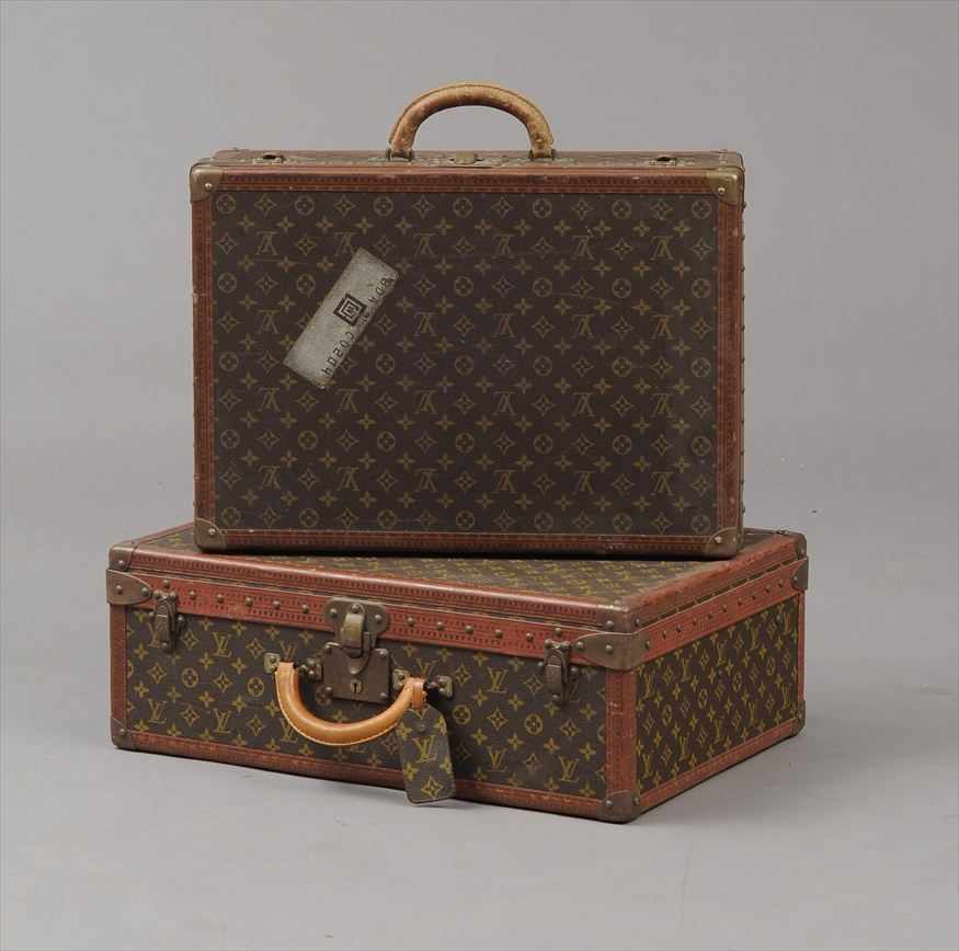 Appraisal: TWO LOUIS VUITTON SUITCASES Largest x x in