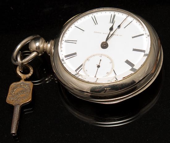 Appraisal: Elgin National Watch Co silveroid open-face key wind pocket watch