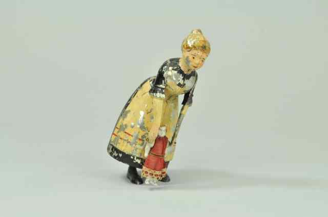 Appraisal: NANNY PLAYING WITH CHILD Germany full figure of Nanny holding