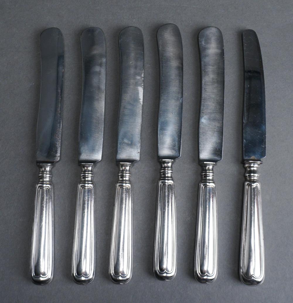 Appraisal: SET OF SIX WMF SILVER PLATE DINNER KNIVESSet of Six