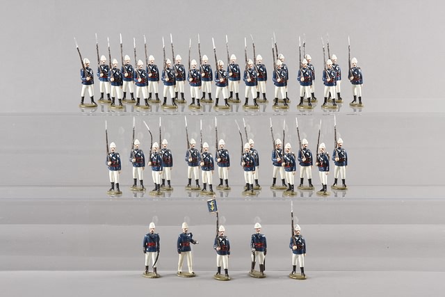 Appraisal: A similar lot of metal figures representing French Infantry Indo-China