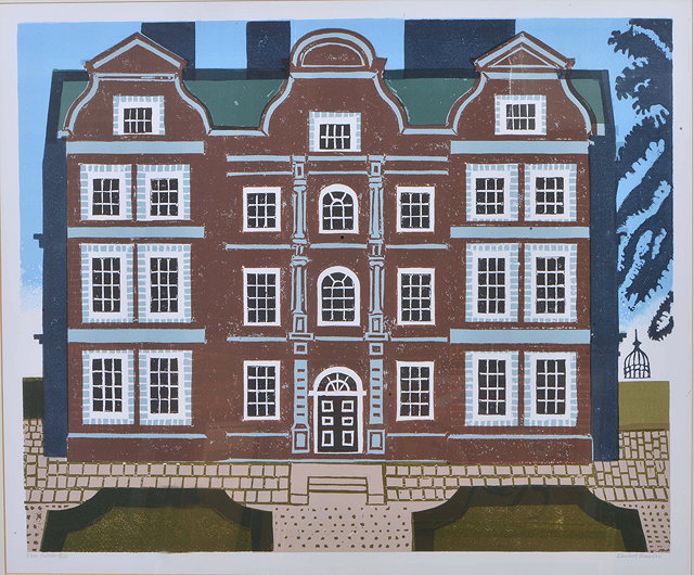 Appraisal: Edward Bawden British - Kew Palace signed titled and numbered