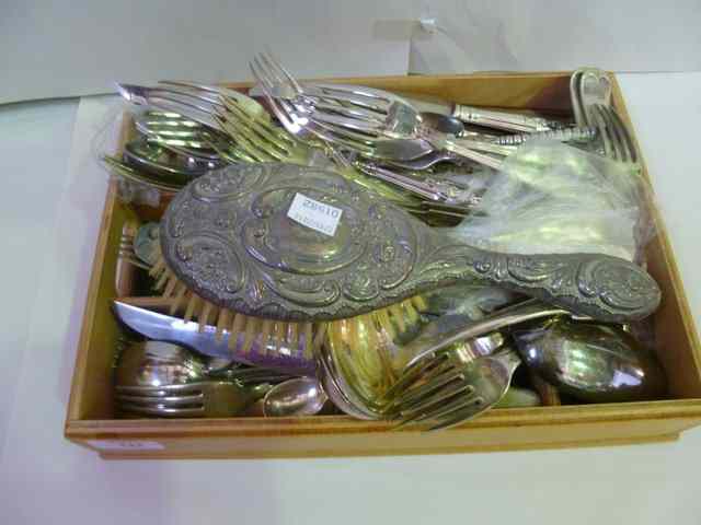 Appraisal: A LARGE COLLECTION OF VARIOUS PLATED WARES including a Victorian