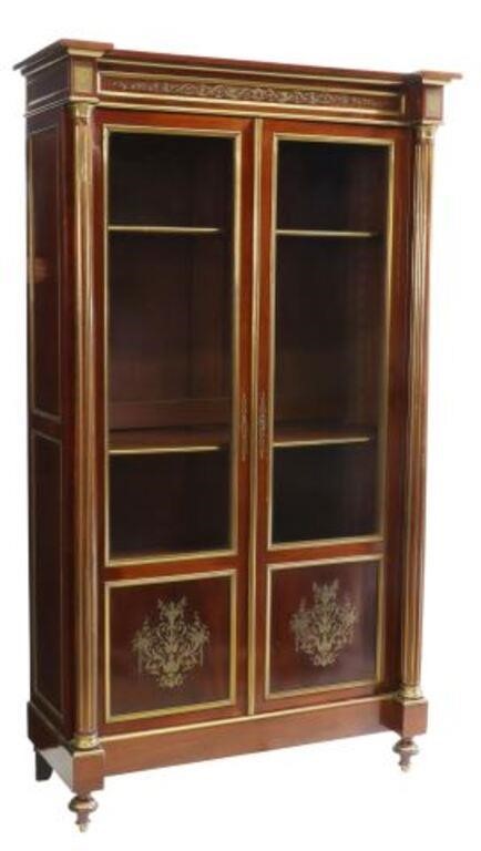 Appraisal: French Louis XVI style mahogany bookcase late th c having