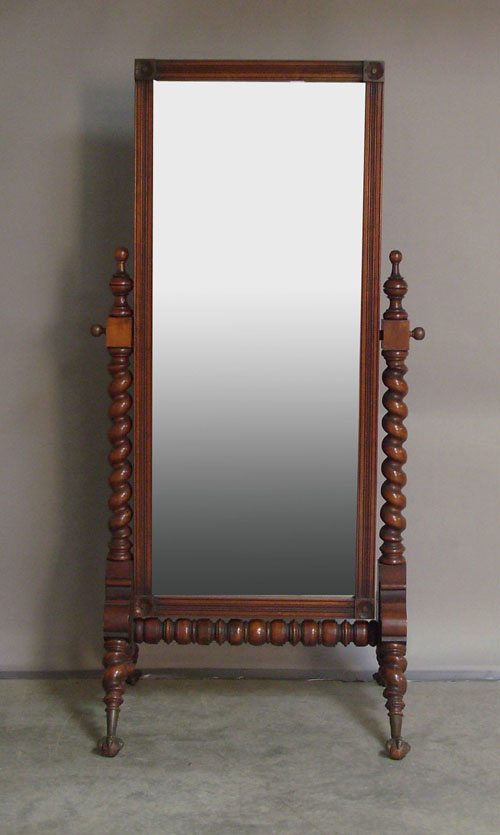 Appraisal: Victorian cheval mirror th c