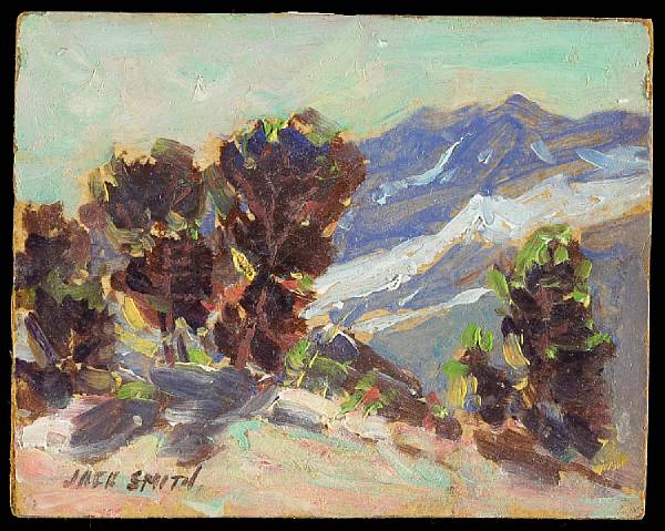 Appraisal: Jack Wilkinson Smith American - Sierra trees signed 'Jack Smith'