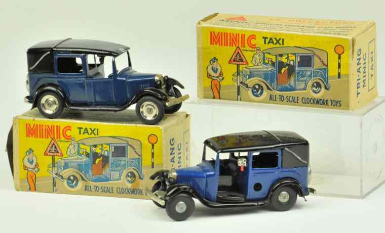 Appraisal: LOT OF TWO TRIANG MINIC NO M POST-WAR TAXIS London