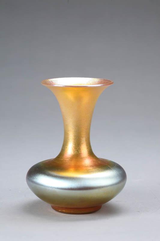 Appraisal: ART GLASS VASE Signed Durand on the base Iridescent gold