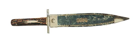 Appraisal: DAGGER England nd half- th century Blade etched ''Rough Ready''