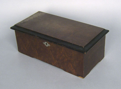 Appraisal: Cylinder music box late th c h w