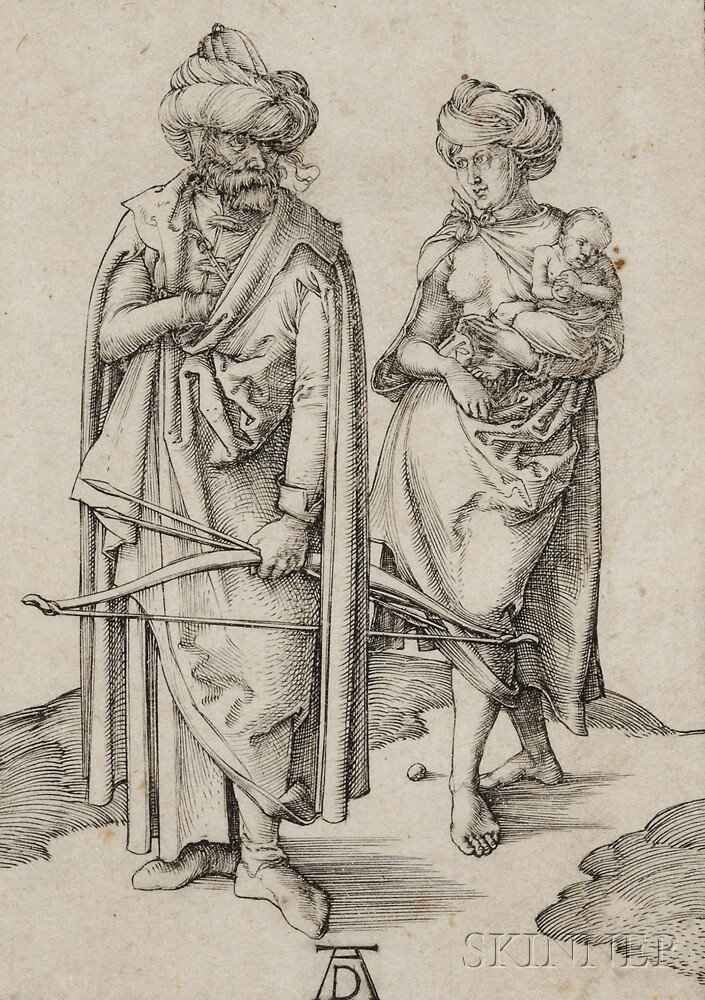 Appraisal: Albrecht D rer German - The Turkish Family c Bartsch