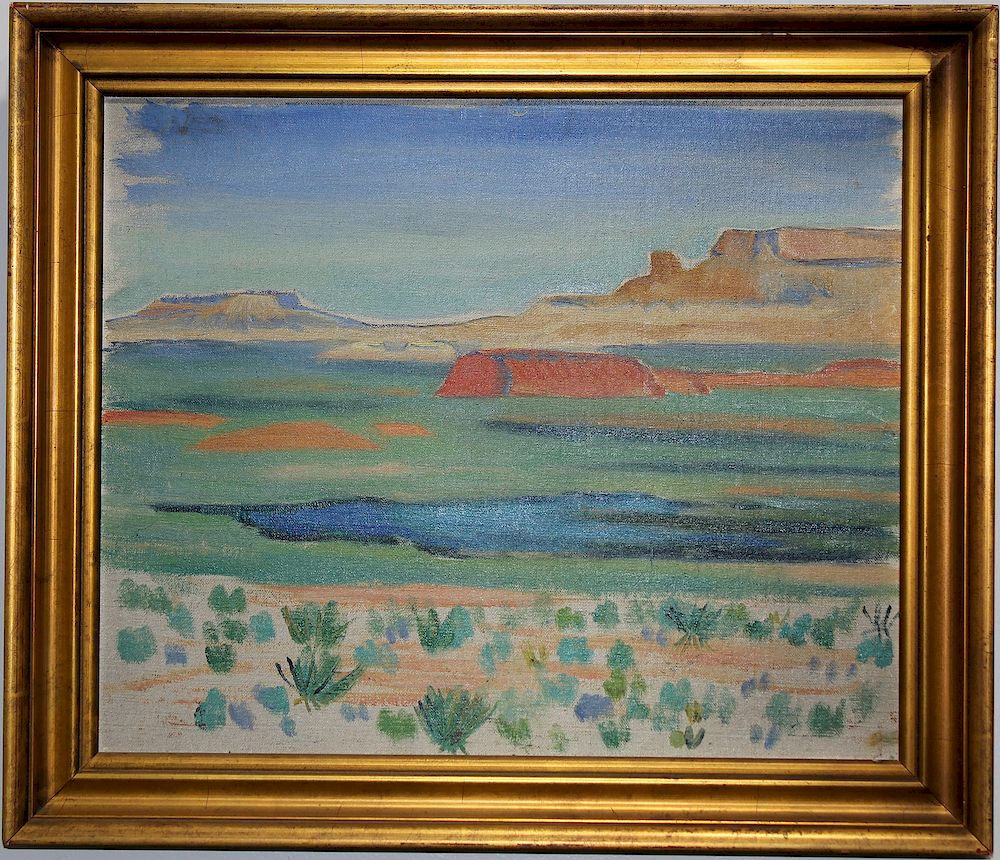 Appraisal: Taos School New Mexico Landscape Painting Santa Fe Taos School