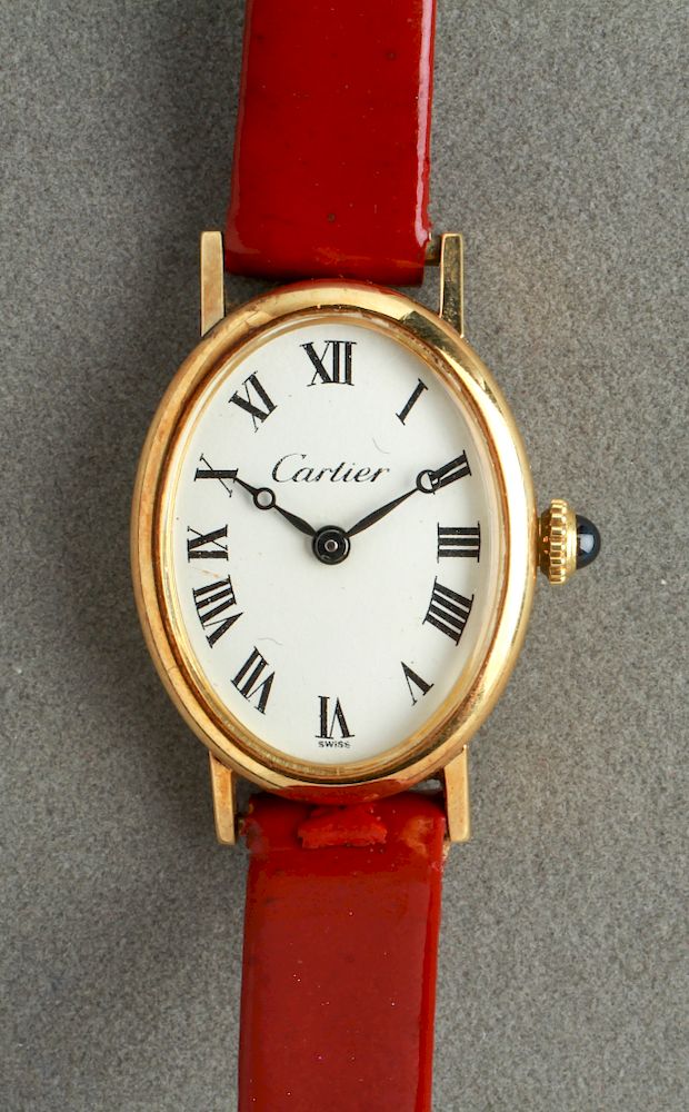 Appraisal: Cartier K Gold Concord Watch Co Swiss Watch Cartier K