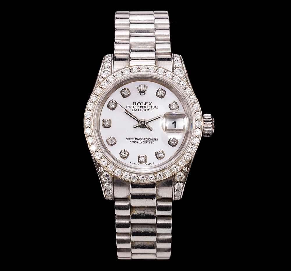 Appraisal: Presidential Rolex Watch K White Gold Diamonds Lady's Presidential Rolex