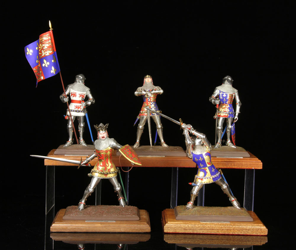 Appraisal: - Rodden Knights Brian Rodden lot of five knights mixed