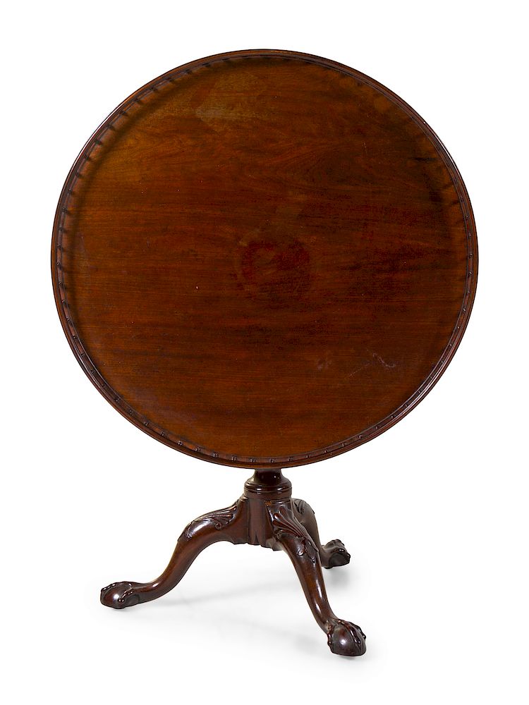 Appraisal: A George III Mahogany Tea Table A George III Mahogany