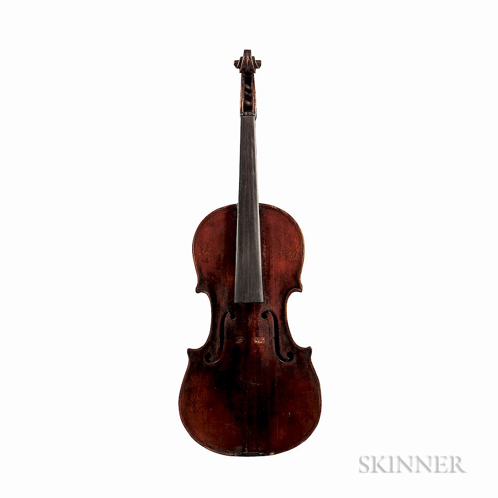 Appraisal: German Violin German Violin labeled R PAR a MONTR AL