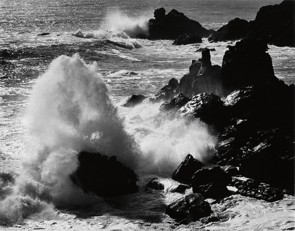 Appraisal: ADAMS ANSEL - Storm Surf Timber Cove California Silver print