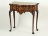 Appraisal: CARD TABLE - Fine th C diminutive inlaid mahogany card