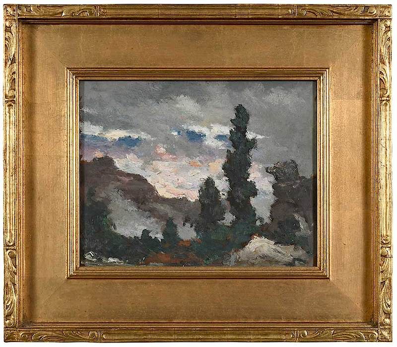 Appraisal: Elliott Daingerfield North Carolina - Grand Canyon Landscape inscribed on