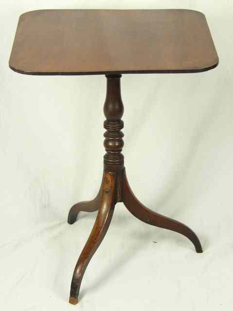 Appraisal: A George IV mahogany occasional table the rectangular top on