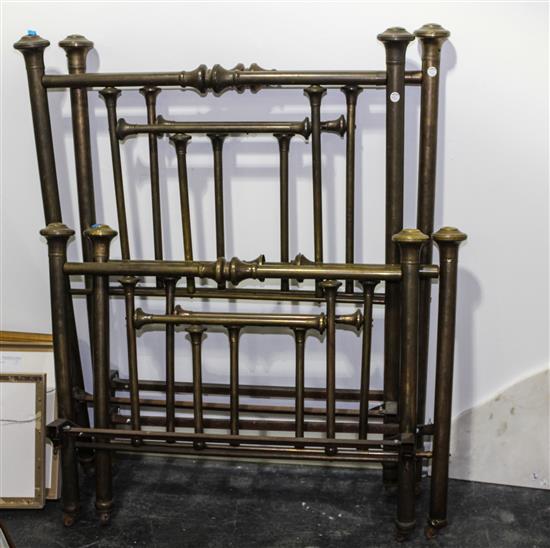 Appraisal: Sale Lot A Pair of Brass Twin Beds th th