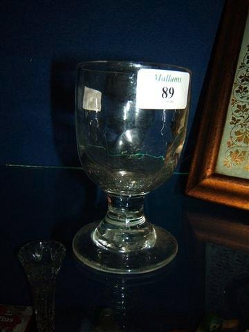 Appraisal: An antique glass rummer high