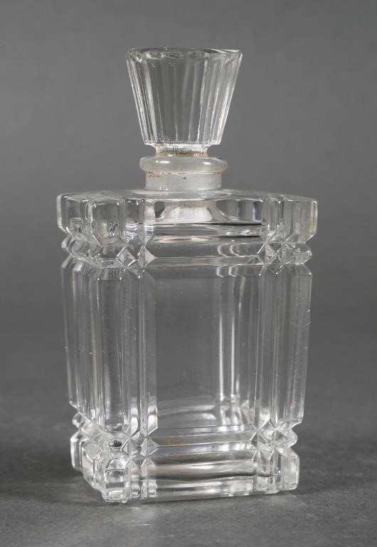 Appraisal: Le Vertige de Coty Baccarat crystal glass perfume bottle c