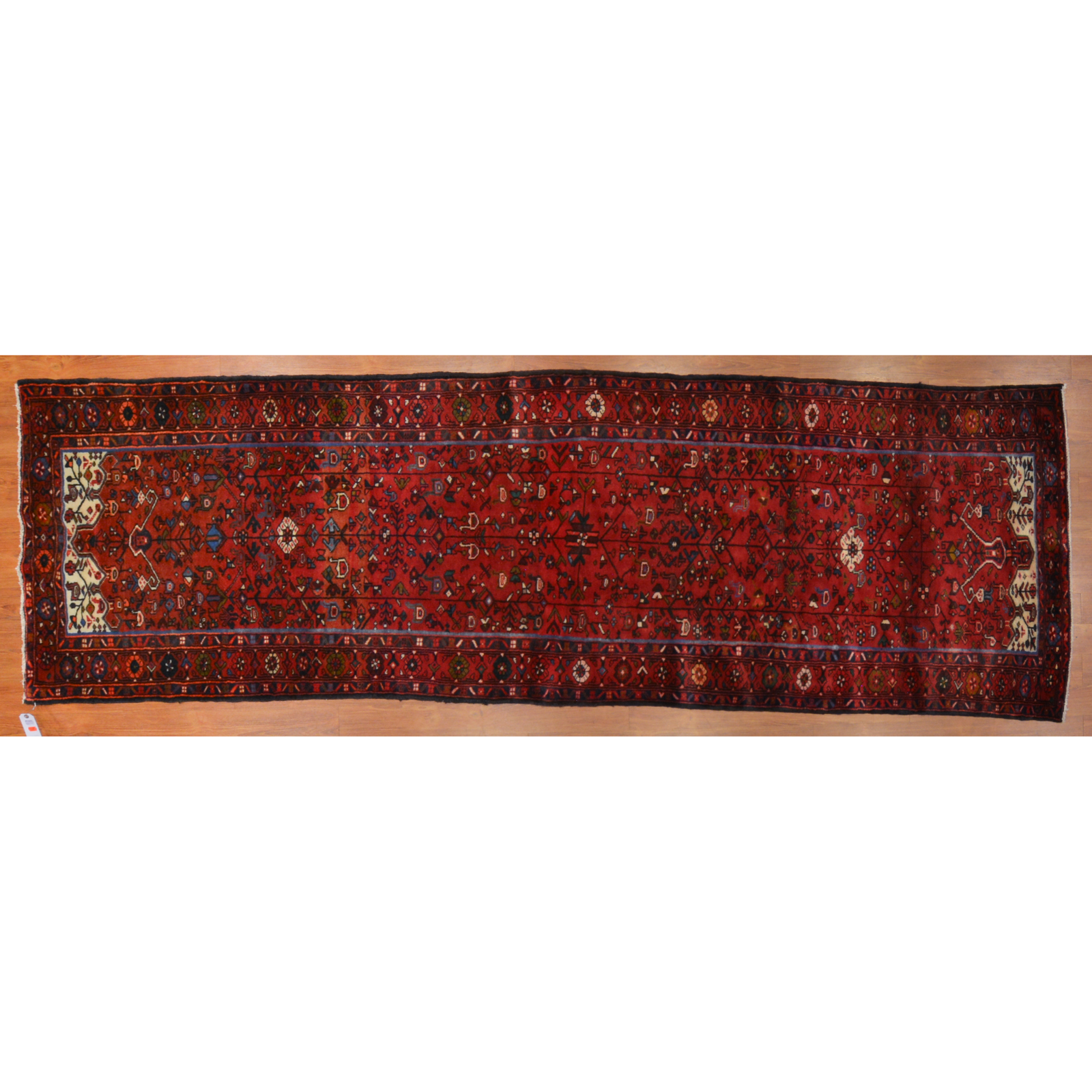 Appraisal: KARAJA RUNNER PERSIA X Fourth quarter- th century hand-knotted wool