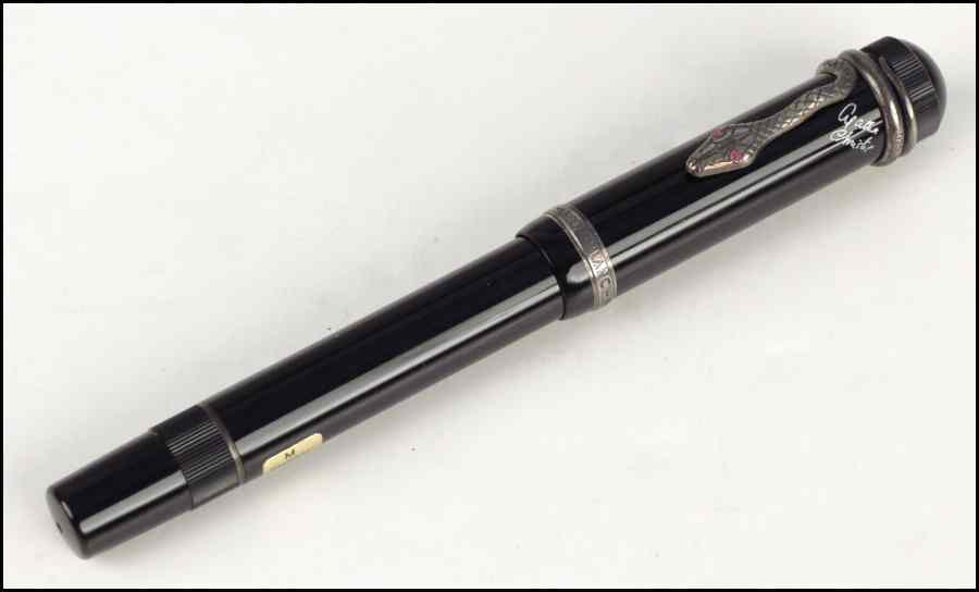 Appraisal: MONTBLANC AGATHA CHRISTIE FOUNTAIN PEN With sterling silver and karat