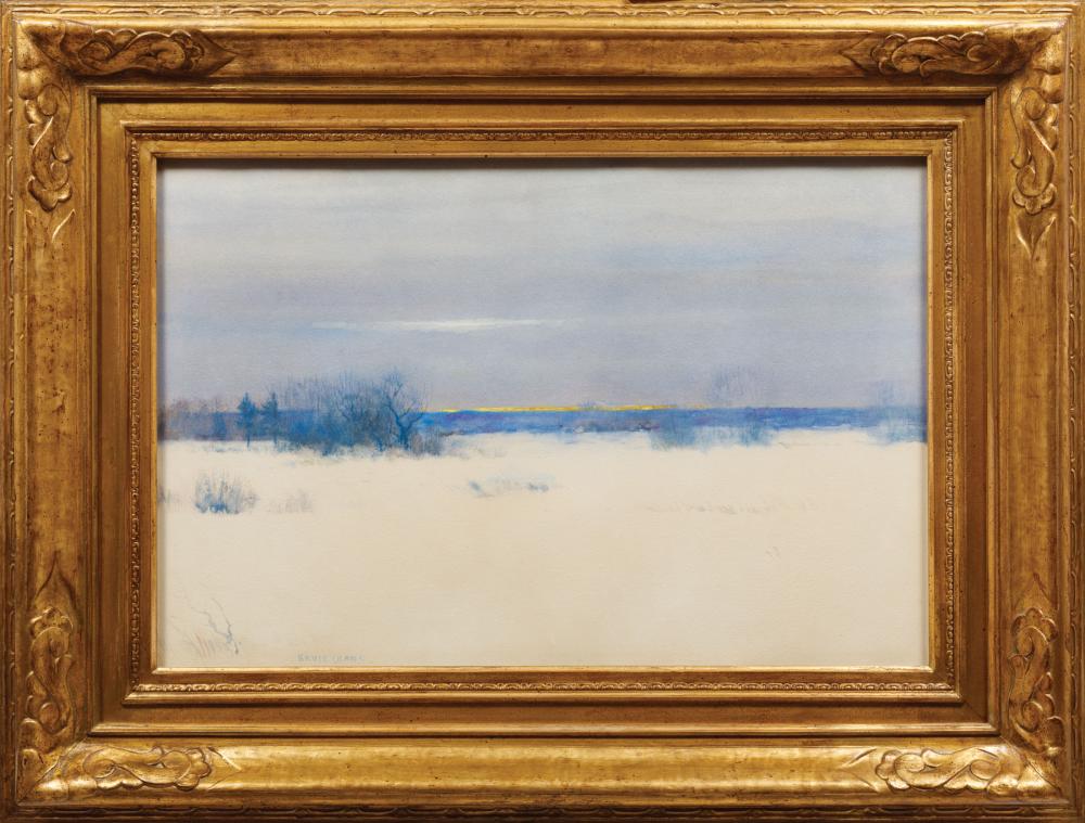 Appraisal: Robert Bruce Crane American New York - Winter Landscape watercolor