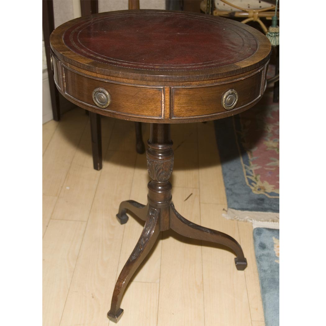 Appraisal: Georgian Style Diminutive Drum Table