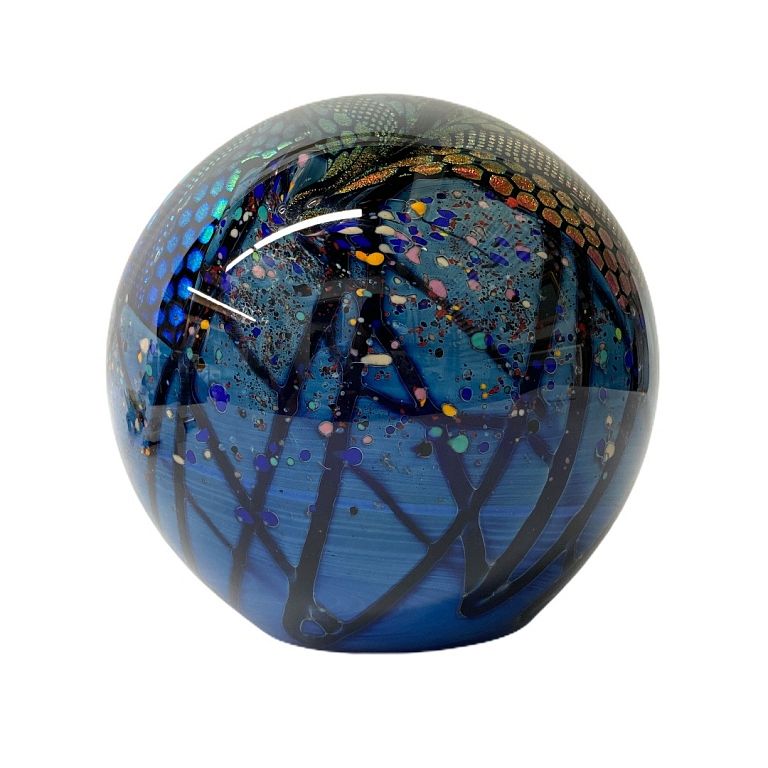 Appraisal: Roller Kerg Artglass Sphere Sculpture Roller Kerg Artglass Sphere Sculpture