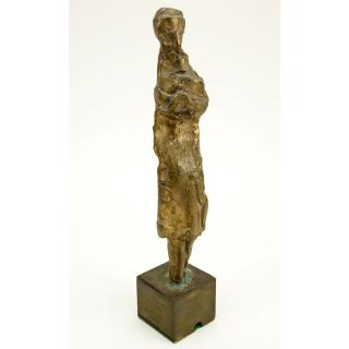 Appraisal: Herbert Kallem American - Untitled Bronze Abstract Standing Figure Depicted