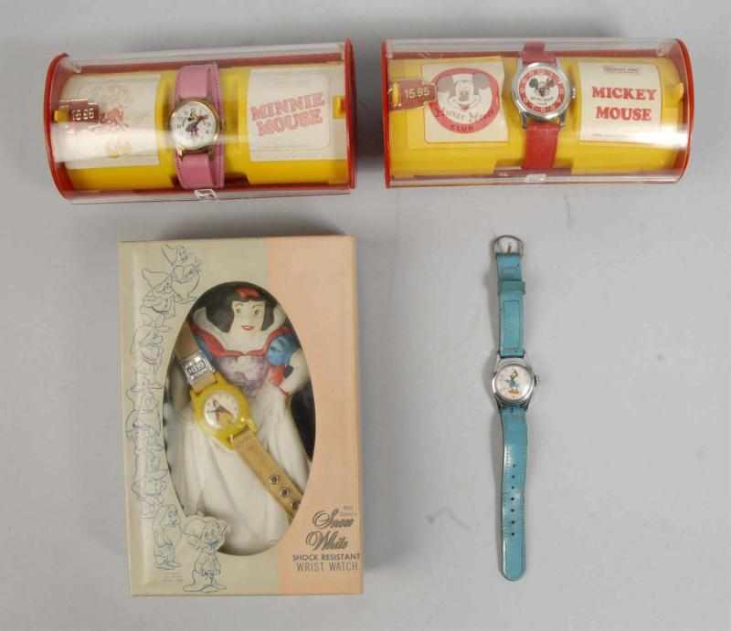 Appraisal: Lot of Walt Disney Character Watches Description Includes Donald Duck