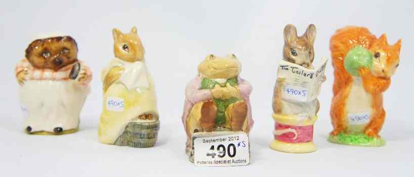 Appraisal: Beswick Beatrix Potter Figures Chippy Hacky Mrs Tiggywinkle Squirrel Nutkin