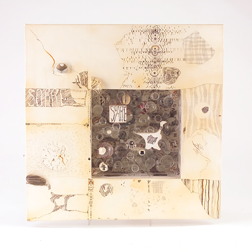 Appraisal: Mary Bauermeister German b Eye-Level shadowbox construction with plexiglass stones