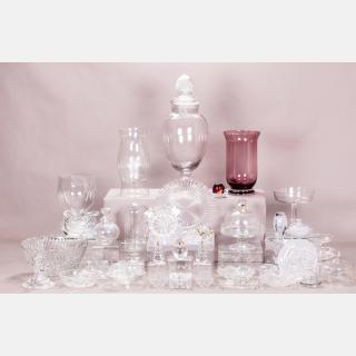 Appraisal: A Miscellaneous Collection of Glass Decorative and Serving Items th