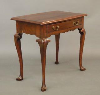 Appraisal: QA Mahogany dressing table An th century Queen Anne style