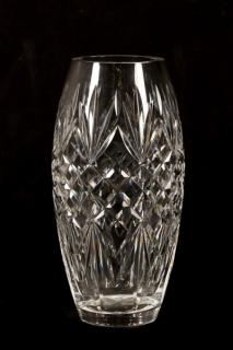 Appraisal: Tall Waterford Cut Crystal Flower Vase Waterford Crystal Irish -