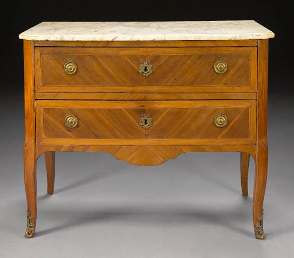 Appraisal: A Louis XV XVI transitional kingwood commode fourth quarter th