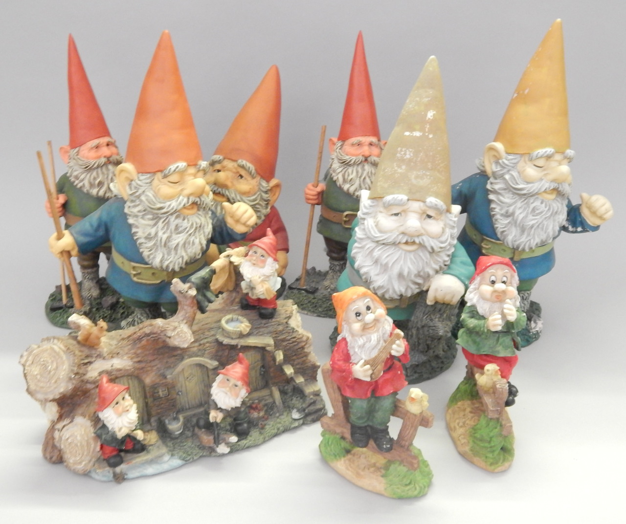 Appraisal: A quantity of garden gnomes and gnome figures to include