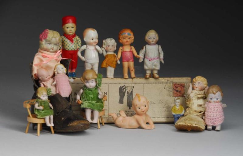 Appraisal: Lot of Small Dolls Description Germany and Japan - Rare