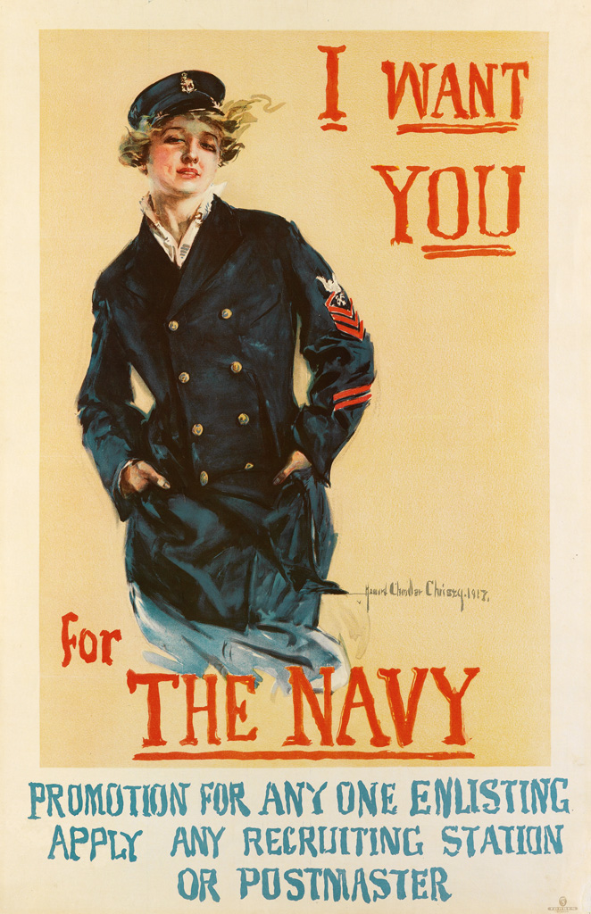 Appraisal: HOWARD CHANDLER CHRISTY - I WANT YOU FOR THE NAVY