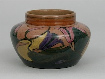 Appraisal: Zuid-Holland Gouda Vase Art Nouveau pottery vase hand painted and