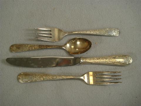 Appraisal: pcs S Kirk Son Old Maryland Engraved sterling silver flatware