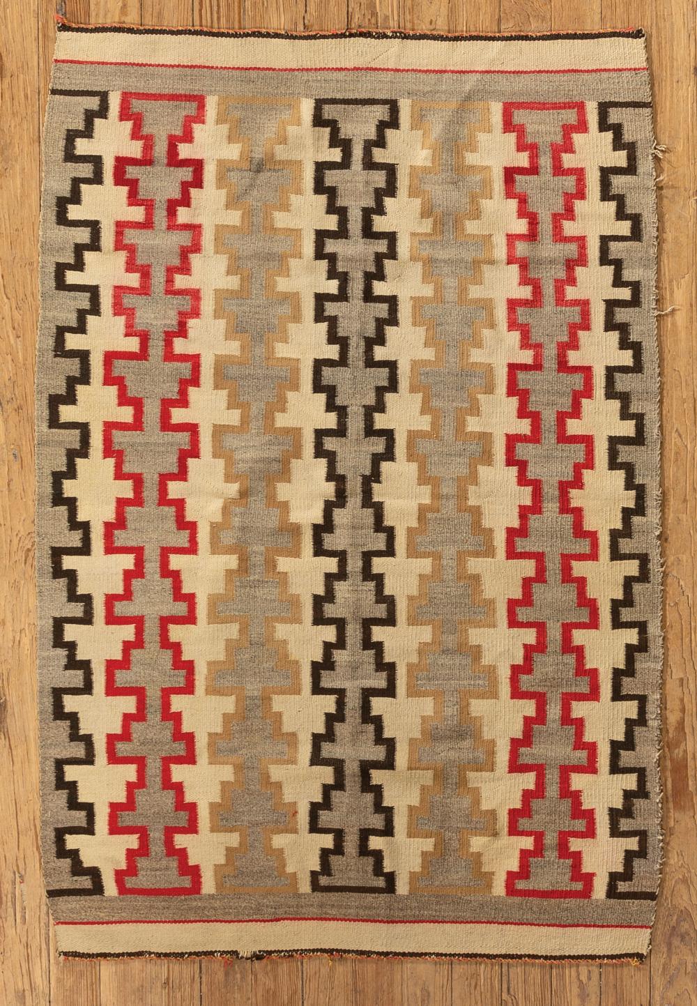 Appraisal: Vintage Navajo Saddle Blanket c s ft in x ft